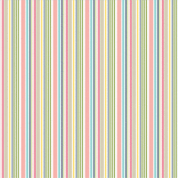 American Crafts - Imaginisce - Welcome Spring Collection - 12 x 12 Double Sided Paper - Spring Stripe