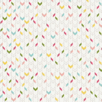 American Crafts - Imaginisce - Welcome Spring Collection - 12 x 12 Double Sided Paper - Flying Colors