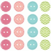 Imaginisce - Welcome Spring Collection - Plastic Buttons - Spring