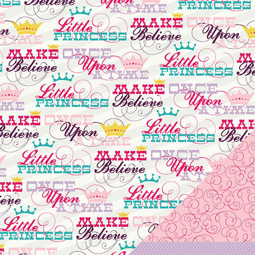 Imaginisce - Little Princess Collection - 12 x 12 Double Sided Paper - Little Princess