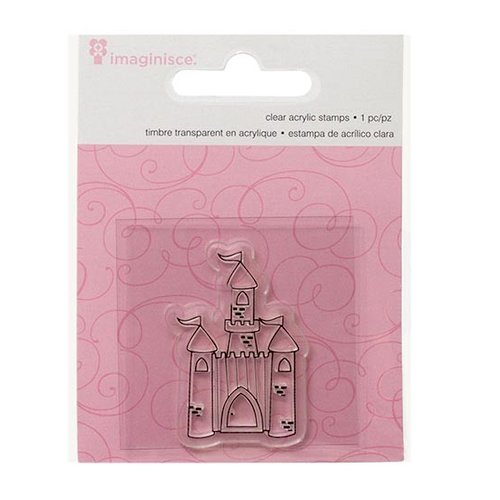 Imaginisce - Little Princess Collection - Snag 'em Acrylic Stamps - Castle