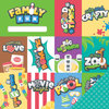 Imaginisce - Family Fun Collection - 12 x 12 Double Sided Paper - Good Times