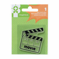 Imaginisce - Family Fun Collection - Snag 'em Acrylic Stamps - Movie