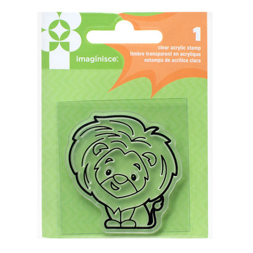 Imaginisce - Family Fun Collection - Snag 'em Acrylic Stamps - Lion