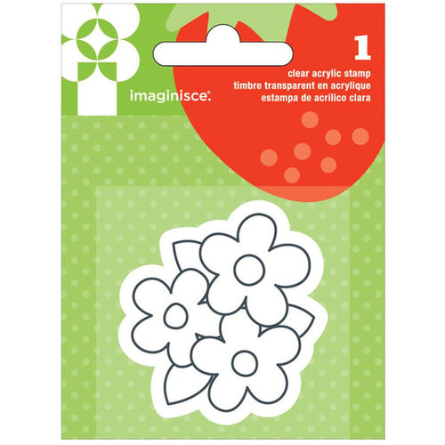 Imaginisce - Heartland Farm Collection - Snag 'em Acrylic Stamps - Flower