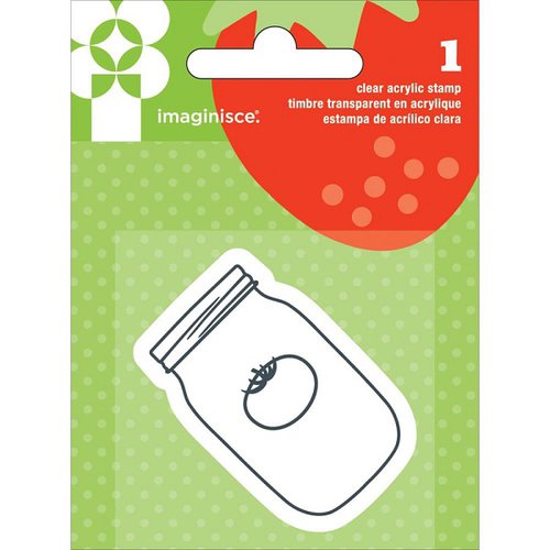 Imaginisce - Heartland Farm Collection - Snag 'em Acrylic Stamps - Jar
