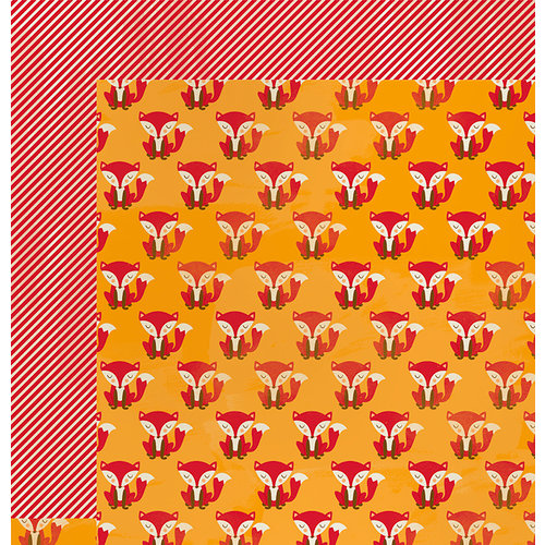 Imaginisce - Give Thanks Collection - 12 x 12 Double Sided Paper - Fox Days