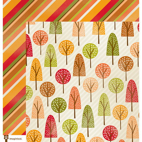 Imaginisce - Give Thanks Collection - 12 x 12 Double Sided Paper - Forever Forest