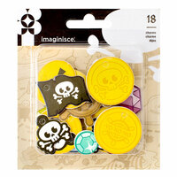 Imaginisce - Par-r-rty Me Hearty Collection - Foam Charms - Pirate
