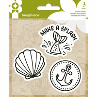 Imaginisce - Par-r-rty Me Hearty Collection - Snag 'em Acrylic Stamps - Mermaid