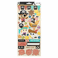 Imaginisce - Par-r-rty Me Hearty Collection - Cardstock Stickers - Accents - Pirate