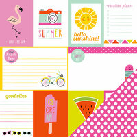 Imaginisce - Sunny Collection - 12 x 12 Double Sided Paper - Good Vibes