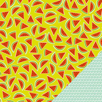 Imaginisce - Sunny Collection - 12 x 12 Double Sided Paper - Sweet Melon