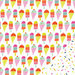 Imaginisce - Sunny Collection - 12 x 12 Double Sided Paper - Ice Cream Parlor