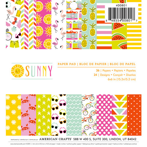 Imaginisce - Sunny Collection - 6 x 6 Paper Pad