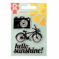 Imaginisce - Sunny Collection - Clear Acrylic Stamp Set