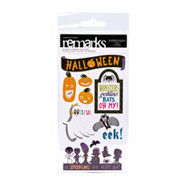 American Crafts - Boo Collection - Halloween - Remarks - Sticker Sheets - Superstitious