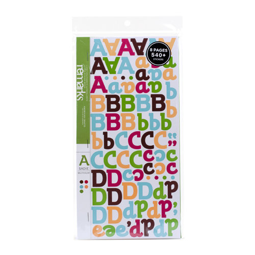 American Crafts - City Park Collection - Remarks - Sticker Book - Sadie Alphabet, CLEARANCE
