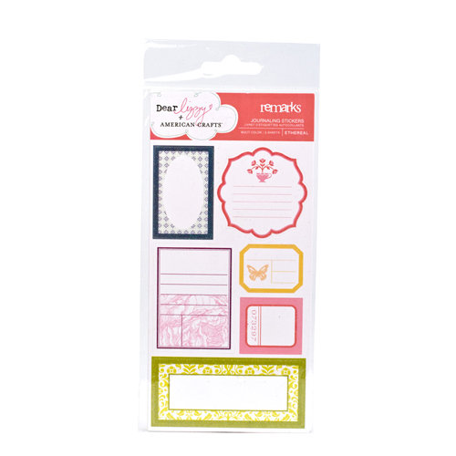 American Crafts - Dear Lizzy Enchanted Collection - Remarks - Sticker Sheets - Ethereal - Journaling