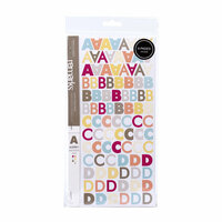 American Crafts - Peachy Keen Collection - Remarks - Sticker Book - Audrey Letters - Large
