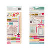 American Crafts - Dear Lizzy 5th and Frolic Collection - Stickers with Foil Accents - Accents Borders and Phrases