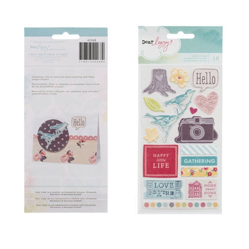 American Crafts - Dear Lizzy 5th and Frolic Collection - Remarks - Fabric Stickers
