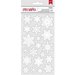 American Crafts - All Wrapped Up Collection - Christmas - 3 Dimensional Stickers - Snowflakes - White