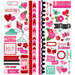 American Crafts Paper - XOXO Collection - Remarks - Sticker Sheet - Accent and Phrase