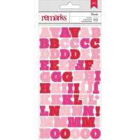American Crafts Paper - XOXO Collection - Remarks - Transparent Letter Stickers - Amelia