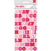 American Crafts Paper - XOXO Collection - Remarks - Transparent Letter Stickers - Amelia