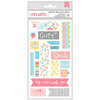 American Crafts - My Girl Collection - Remarks - Fabric Sticker Sheet - Soda Pop