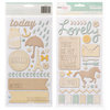 American Crafts - Dear Lizzy Lucky Charm Collection - Thickers Phrases - Trinket - Neutrals