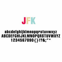 American Crafts - Remarks - Alphabet Stickers Book - JFK - Color Set 3 and 4, CLEARANCE