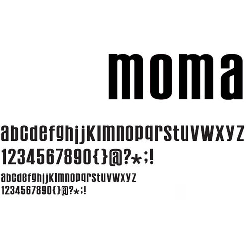 American Crafts - Remarks - Alphabet Stickers Book - Moma - Black