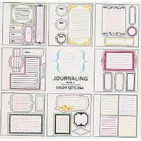 American Crafts - Remarks - Stickers Book - Journaling 1 - Color Sets 2 and 4