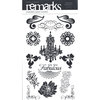 American Crafts - Remarks - Transparent Accents Stickers - Fashion - Black, CLEARANCE