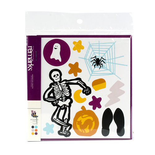 American Crafts - Halloween Collection - Remarks - Stickers Book - Crawly Accents - Color