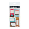 American Crafts - Abode Collection - Remarks - Journaling Stickers with Glitter Accents - Fork, CLEARANCE