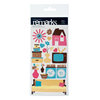 American Crafts - Abode Collection - Remarks - Accent Stickers with Glitter - Knife , CLEARANCE