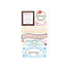 American Crafts - Dear Lizzy Spring Collection - Remarks - 3 Dimensional Stickers with Glitter Accents - Feather Phrases