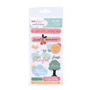 American Crafts - Dear Lizzy Spring Collection - Remarks - Phrase Stickers with Glitter Accents - Fancy, CLEARANCE