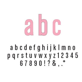 American Crafts - Remarks - Thickers Foam Letter Stickers - Daiquiri Pink, CLEARANCE