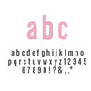 American Crafts - Remarks - Thickers Foam Letter Stickers - Daiquiri Pink, CLEARANCE