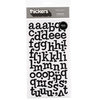 American Crafts - Thickers - Vinyl Letter Stickers - Sprinkles - Black, CLEARANCE