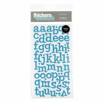 American Crafts - Thickers - Vinyl Letter Stickers - Sprinkles - Blue, CLEARANCE