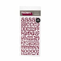 American Crafts - Thickers - Chipboard Letter Stickers - Jewelry Box - Wine