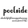 American Crafts - Thickers - Vinyl Letter Stickers - Poolside - Black, CLEARANCE