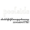 American Crafts - Thickers - Vinyl Letter Stickers - Poolside - White