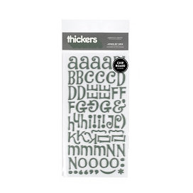 American Crafts - Thickers - Chipboard Letter Stickers - Jewelry Box - Silver, CLEARANCE