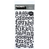 American Crafts - Glitter Chipboard Thickers - Sprinkles - Black